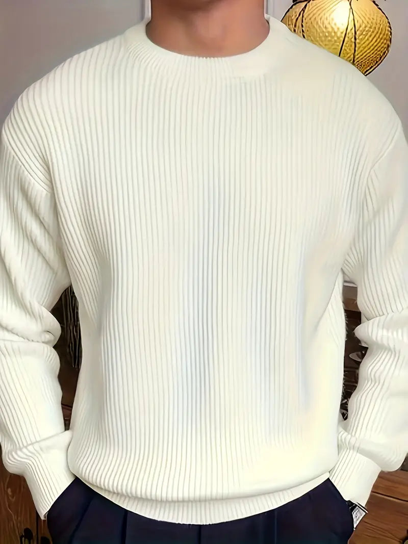 Marlon | Luxuriöser Weicher Strickpullover mit Rundhalsausschnitt für Herren