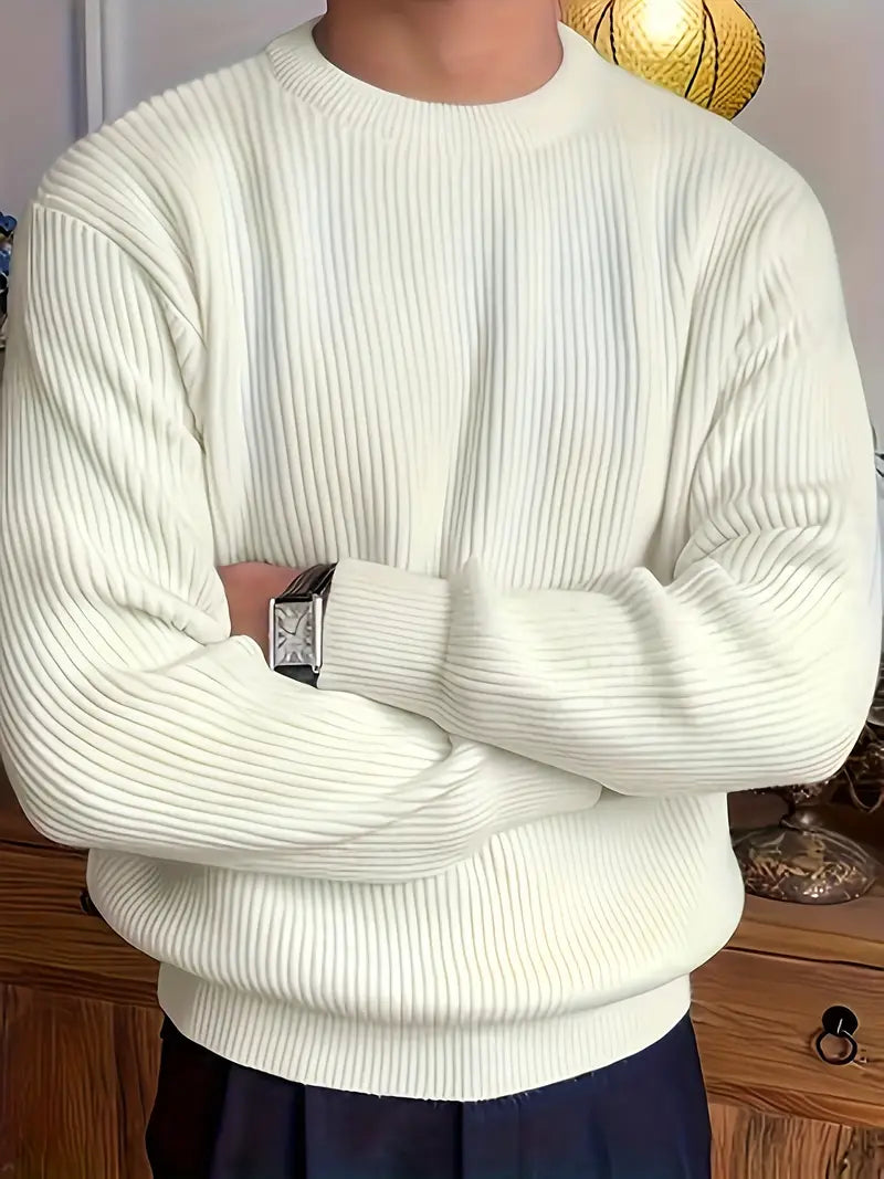Marlon | Luxuriöser Weicher Strickpullover mit Rundhalsausschnitt für Herren