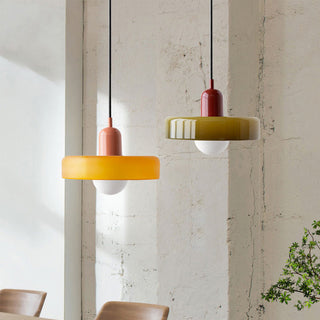 Moderne Glas Pendelleuchte Art Déco Design für Esszimmer und Wohnzimmer