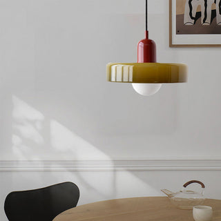 Moderne Glas Pendelleuchte Art Déco Design für Esszimmer und Wohnzimmer