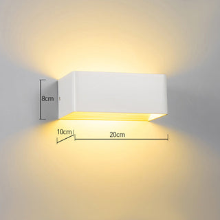 LED-Wandleuchte mit Up- und Downlight für Wohnzimmer, Flur und Schlafzimmer