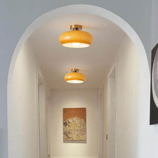 LED Deckenleuchte aus getöntem Glas, modern, fest montiert