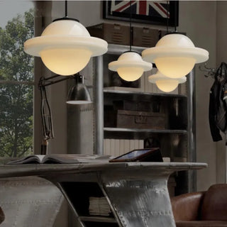Wohnzimmer Geometrisches Milchglas Pendelleuchte