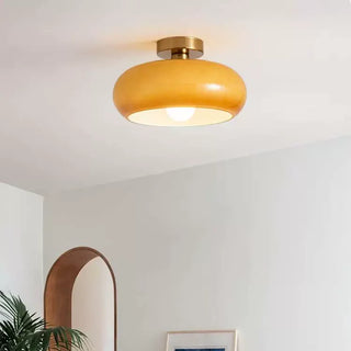 LED Deckenleuchte aus getöntem Glas, modern, fest montiert