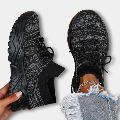 Chunky-Sohle Sneakers mit Strickdesign für Frauen – Josefa