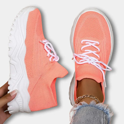 Chunky-Sohle Sneakers mit Strickdesign für Frauen – Josefa