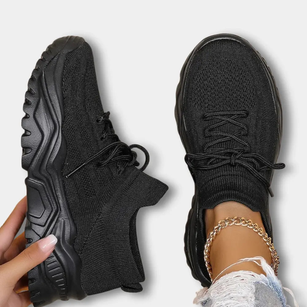 Chunky-Sohle Sneakers mit Strickdesign für Frauen – Josefa