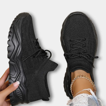 Chunky-Sohle Sneakers mit Strickdesign für Frauen – Josefa