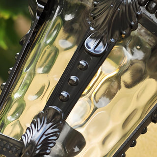 Klassische Wetterfeste  Außen Wandlaterne mit Glasgehäuse
