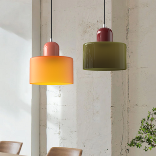 Moderne Glas-Pendelleuchte – Hängeleuchte mit schlankem Design