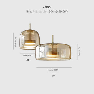 Moderne Minimalistische Glas-Hängeleuchte – Deckenbeleuchtung
