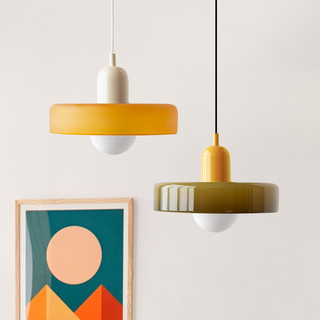 Moderne Glas Pendelleuchte Art Déco Design für Esszimmer und Wohnzimmer