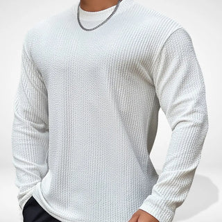 Langarmshirt mit strukturierter Oberfläche für Herren – Fredin