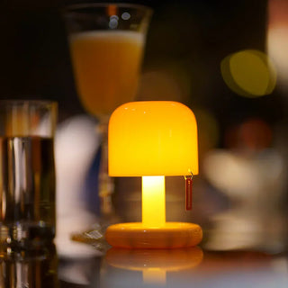 Kabellose LED Tischlampe Kompakt Pilzform Süßes Design