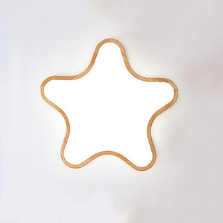 Moderne Holz Wolken und Stern Deckenlamp