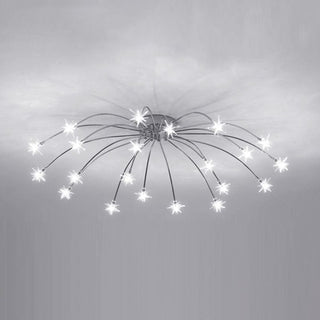 Elegante Sternförmige Glas Deckenleuchte