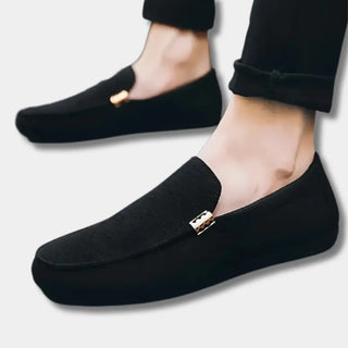 Loafer mit dezenter Struktur und Metallverzierung für Herren – Buck