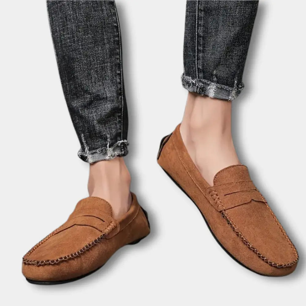 Loafer mit Mokassin-Naht und flexibler Sohle für Herren – Oren