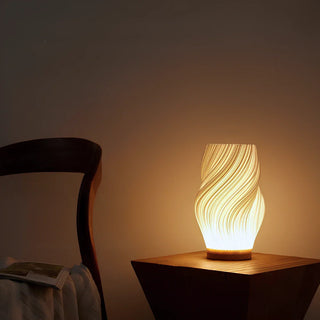 Elegante Serene Wavecrest Lampe für moderne Innenräume