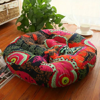 Kuscheliges Rundes Boho Bodenkissen