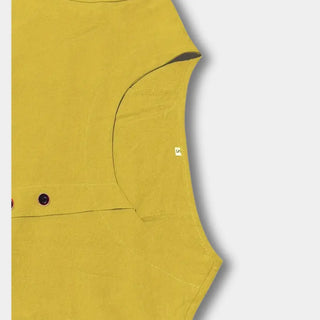 Asymmetrisch geknöpftes T-Shirt mit Rundhalsausschnitt für Damen – Janine