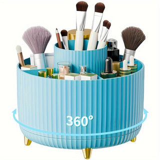 Kompakter Rotierender Makeup Organizer 5 Fächer