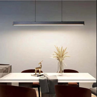 Elegante Lineare LED Pendelleuchte Esszimmer Edge Moderne