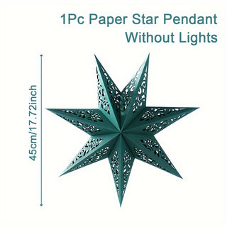 Stilvolle Papier-Sternlampe für festliche Dekoration