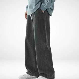 Lässige Jeanshose mit weitem Beinverlauf für Männer – Lyndor