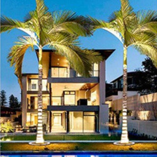 Runde LED-Solarleuchte für Bäume und Gartenbeleuchtung