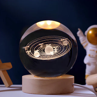 Fesselnde 3D-Planeten-Kristallkugel Lampe
