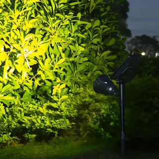 Lebendige Solarbetriebene Gartenstrahler mit verstellbarem LED-Licht