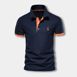 Poloshirt mit Kontrastdetails und klassischem Kragen für Herren – Juliu
