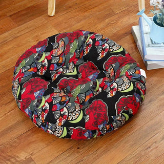 Kuscheliges Rundes Boho Bodenkissen