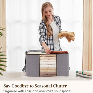 Aufbewahrungsboxen mit Griffen zur Kleiderorganisation