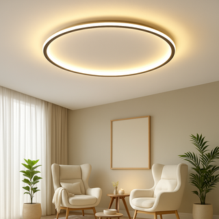 Zeitgenössische Runde LED-Deckenleuchte – Wohnzimmer Beleuchtung