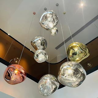 Pendelleuchte mit geschmolzenem Lava Glaseffekt – für Innenräume