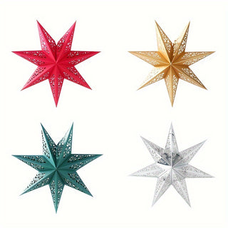 Stilvolle Papier-Sternlampe für festliche Dekoration