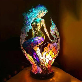 Dekorative Tiffany-Lampe im Tierdesign