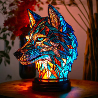 Dekorative Tiffany-Lampe im Tierdesign