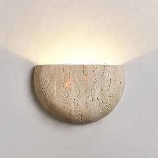 Minimalistische Steinwandleuchte für Innen