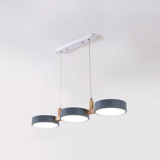 Nordische 3-flammige LED-Pendelleuchte – Moderne Holz-Hängelampe