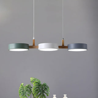 Nordische 3-flammige LED-Pendelleuchte – Moderne Holz-Hängelampe