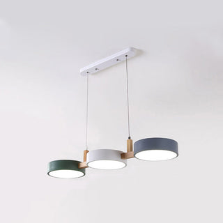 Nordische 3-flammige LED-Pendelleuchte – Moderne Holz-Hängelampe