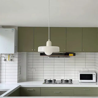 Moderne Glas Pendelleuchte Art Déco Design für Esszimmer und Wohnzimmer