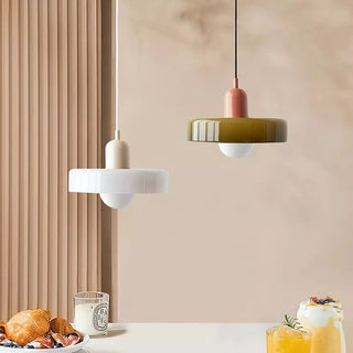 Moderne Glas Pendelleuchte Art Déco Design für Esszimmer und Wohnzimmer