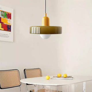 Moderne Glas Pendelleuchte Art Déco Design für Esszimmer und Wohnzimmer
