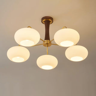 Zeitgenössischer Retro-Glaskronleuchter für Decke