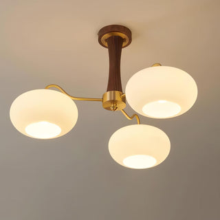 Zeitgenössischer Retro-Glaskronleuchter für Decke