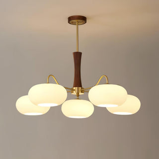 Zeitgenössischer Retro-Glaskronleuchter für Decke
